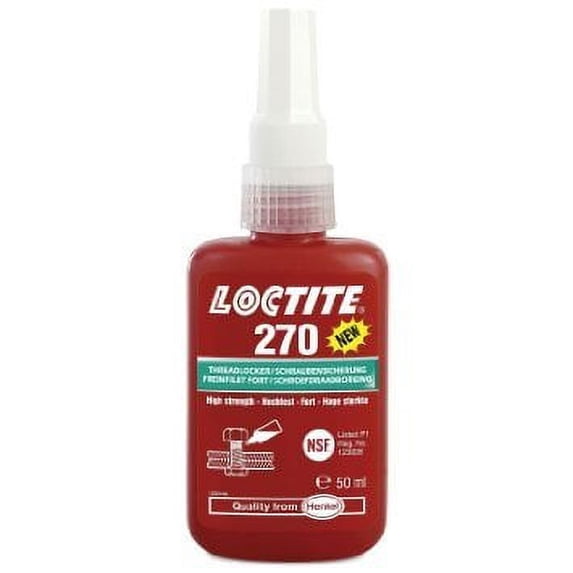 Loctite 270 High Strength Threadlocker, 50Ml Pack of 2