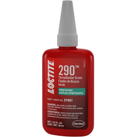 Loctite 290 Wicking-Grade Threadlocker 50 mL Green 29031