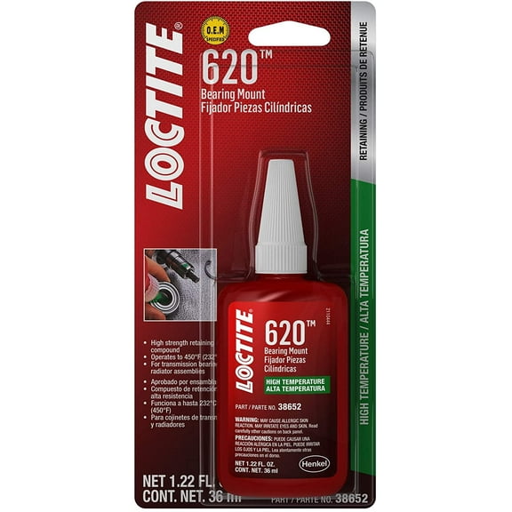 Loctite 38652 620 High Temperature Bearing Mount Bottle, 1.22 fl. oz.