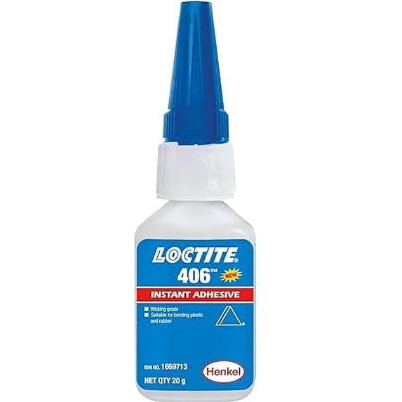 Loctite 406, 20g,instant adhesive, thin and transparent application, plastic,cyanoarcylate, very fast fixing, low visosity, rubber PACK OF 14