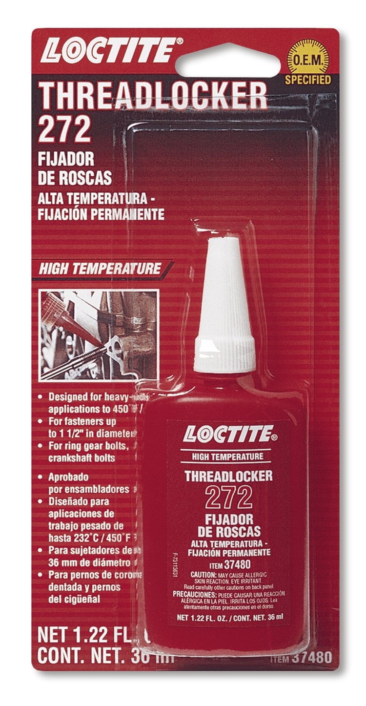 Loctite 492143, Aluminum,Stainless Steel, Multicolor High Temperature Threadlocker Industrial Sealant, 0.19 lbs