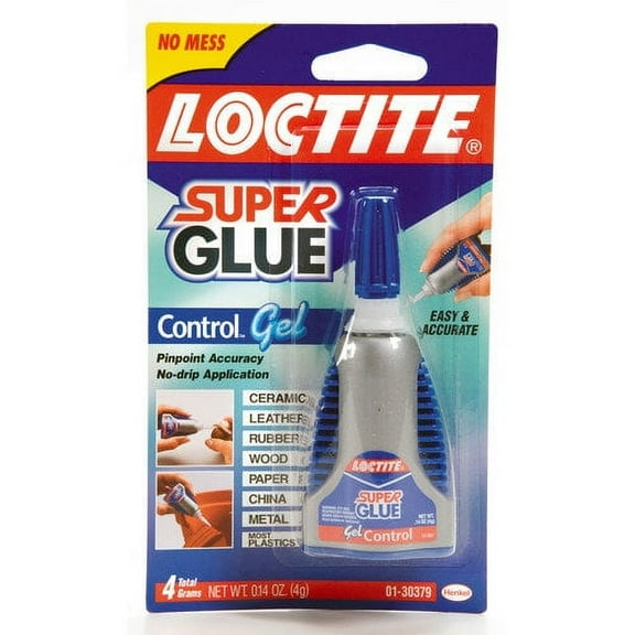 Loctite Super Glue Gel Control, Pack of 1, Clear 0.14 fl oz Bottle (sidekick)