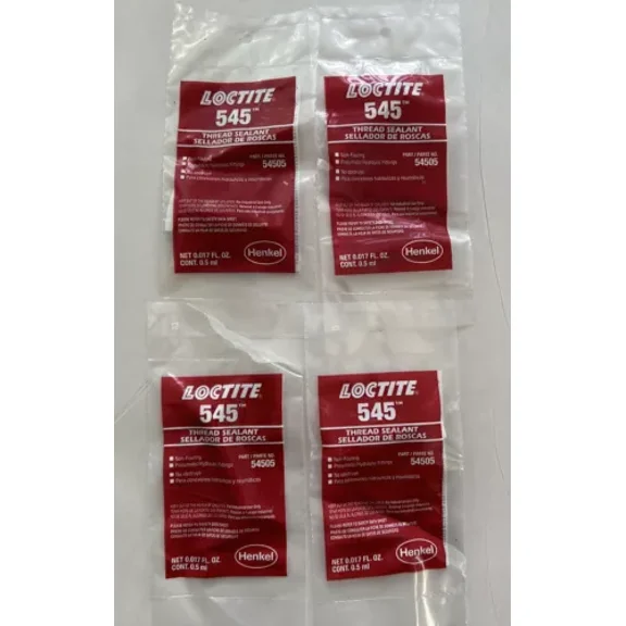 Loctite 545 Thread Sealant Hydraulic/Pneumatic Seal 0.5 Ml Capsule 4-Pack (Sh4)