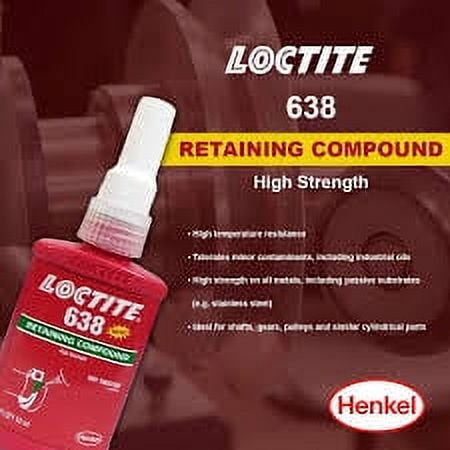 Loctite 638 High Strength Retaining Compound Metal Adhesive Retainer Glue 50 ml - 20 Pack