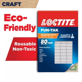 Loctite Eco Fun-Tak Mounting Putty, Pack of 1, White 2 oz Wallet