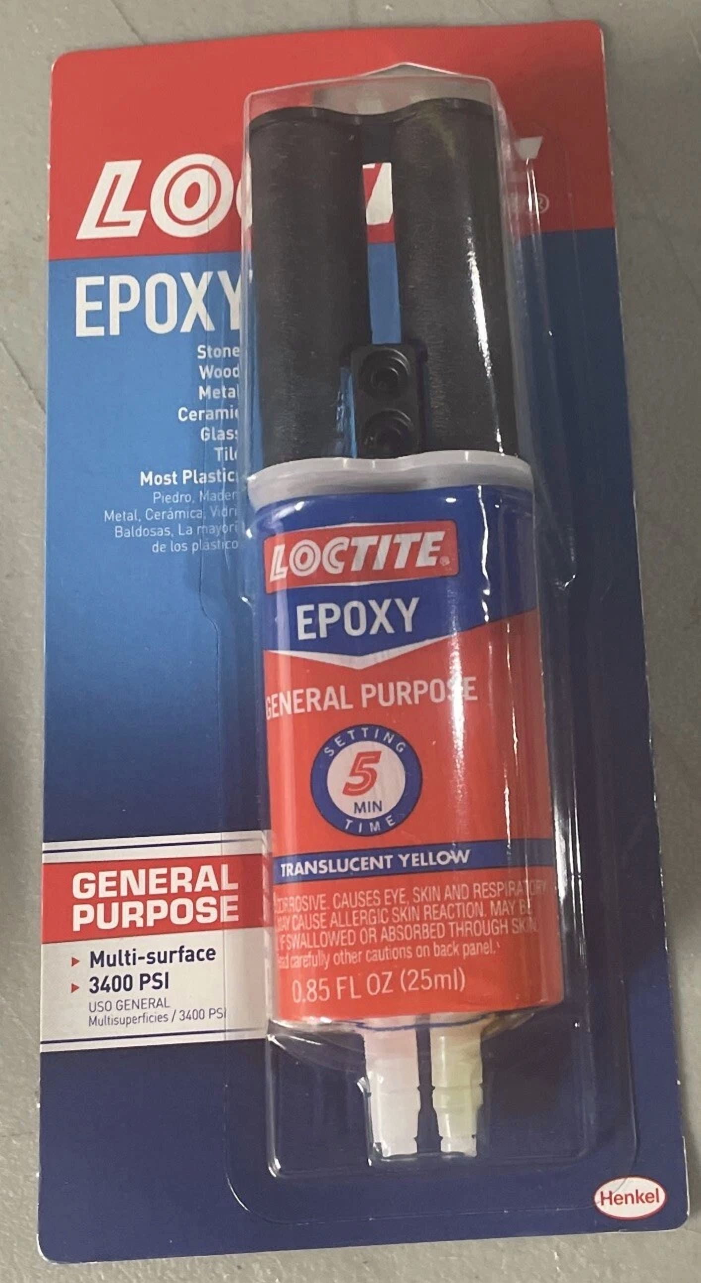 Loctite Epoxy General Purpose Translucent Yellow 0.85 Oz