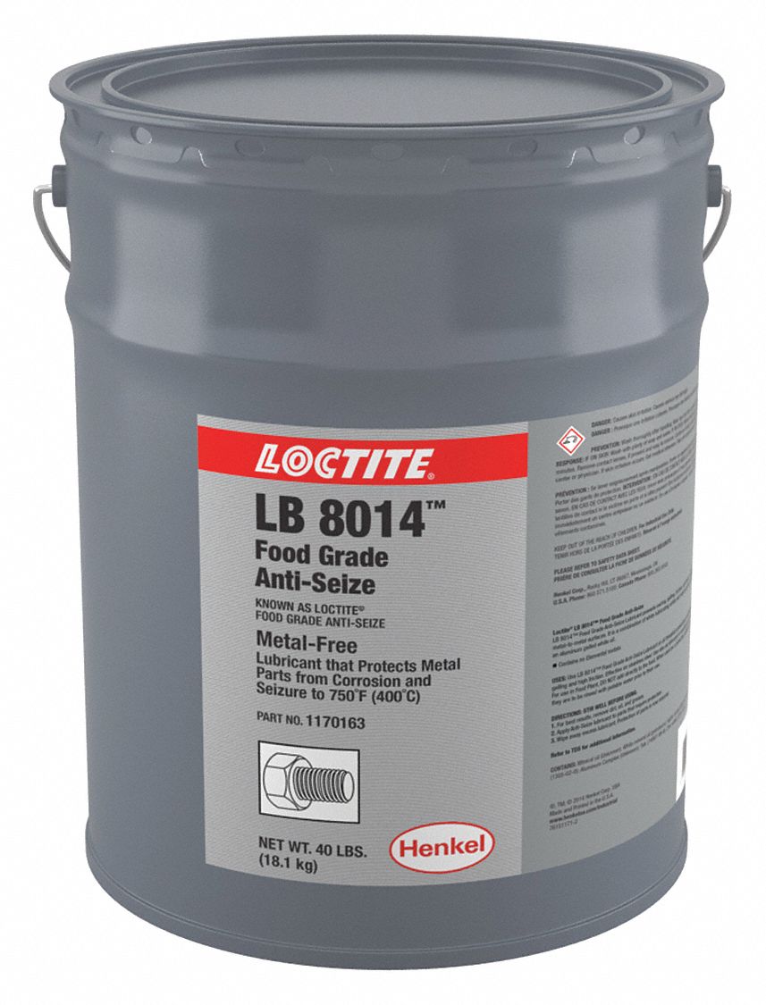 Loctite Food Grade AntiSeize,5 gal.,Pail 1170163