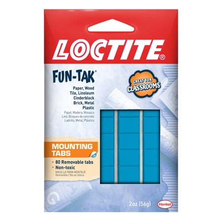 Loctite Fun-Tak Mounting Putty, Pack of 1, Blue 2 oz Wallet