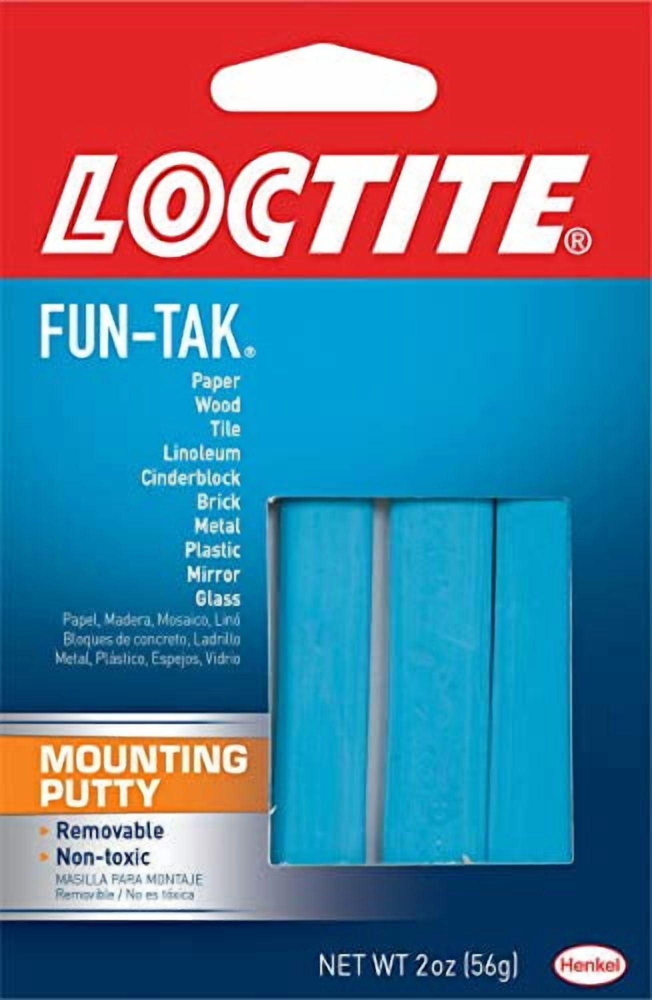 Loctite Fun-Tak Reusable Mounting Putty, 2 oz, 12-Pack Wallet - Walmart.com