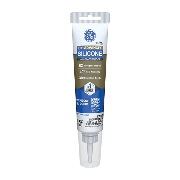 Loctite GE Advanced Silicone Window & Door 100% Silicone Sealant - Pack of 2