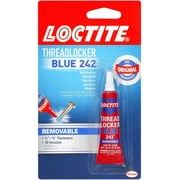 Loctite Heavy Duty Threadlocker, 0.2 oz, Blue 242, 12 Pack