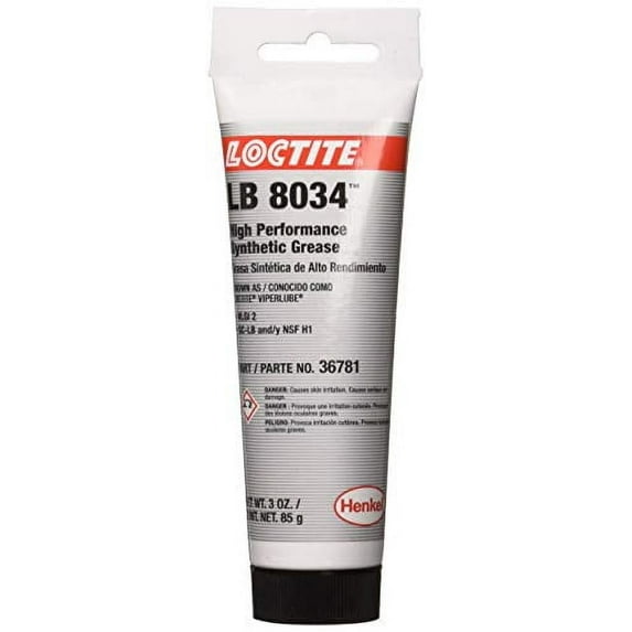 Loctite LB 8034 ViperLube High Performance Synthetic Grease Tube, 3-oz.