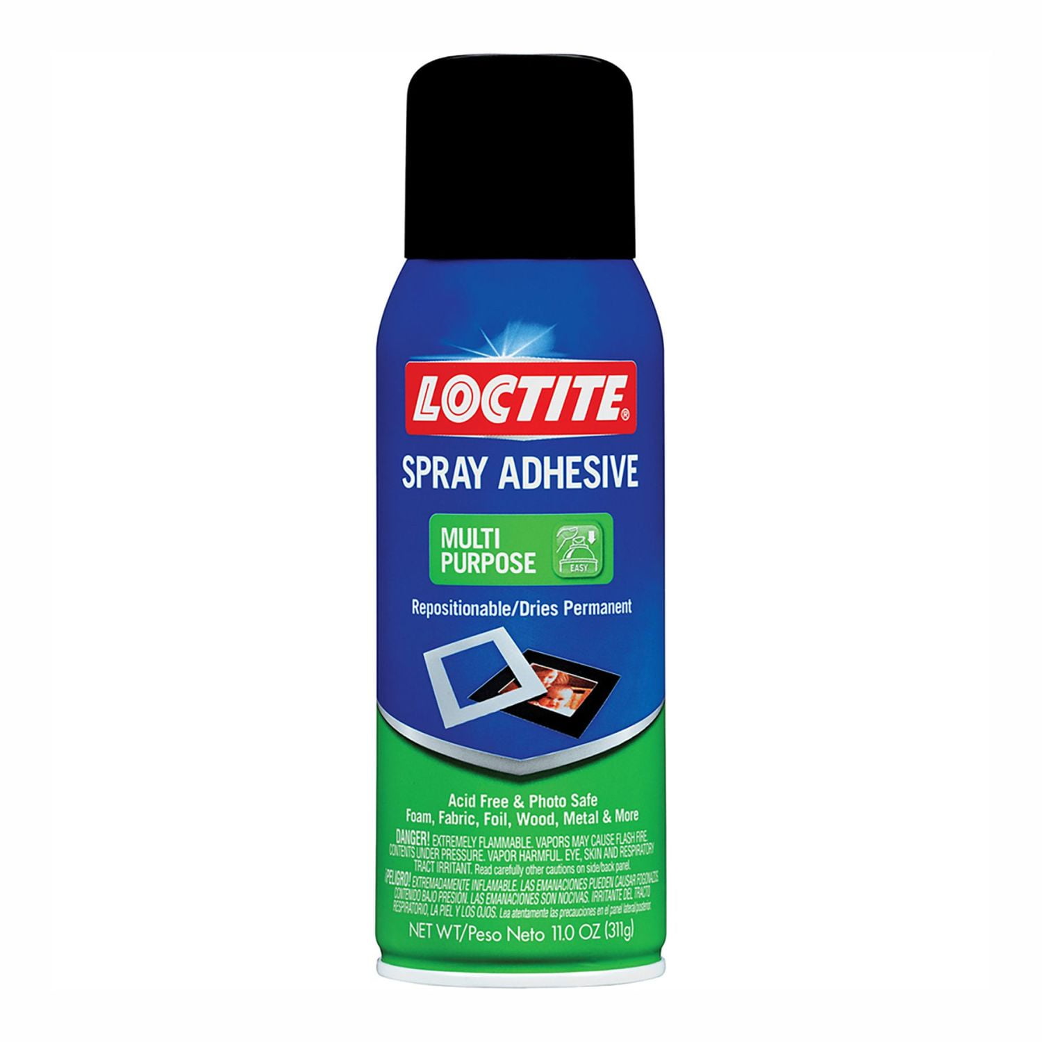 Buy Loctite 2235316 Spray Adhesive, Solvent, White, 13.5 oz Can White (Pack  of 6)
