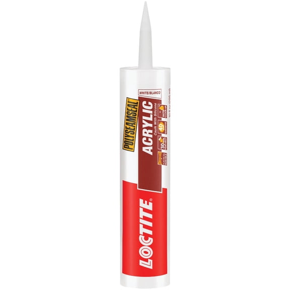 Loctite OSI - Henkel Corporation Polyseamseal Acrylic Caulk with Silicone - White, 10 fl. oz.