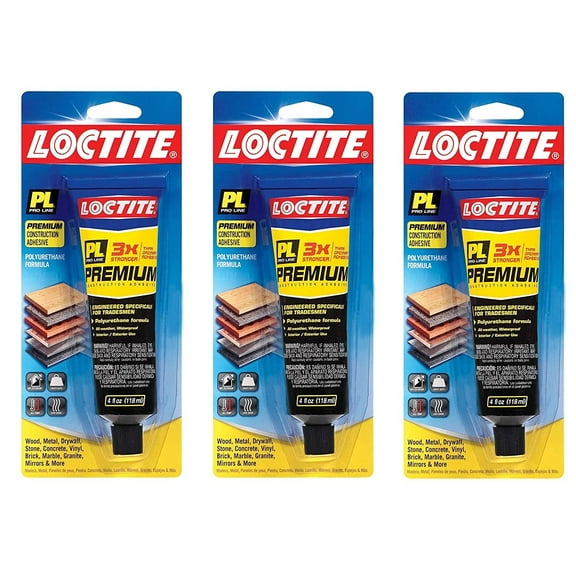 Loctite PL Premium Polyurethane Construction Adhesive 4-Ounce Tube 1451588 Thr ack
