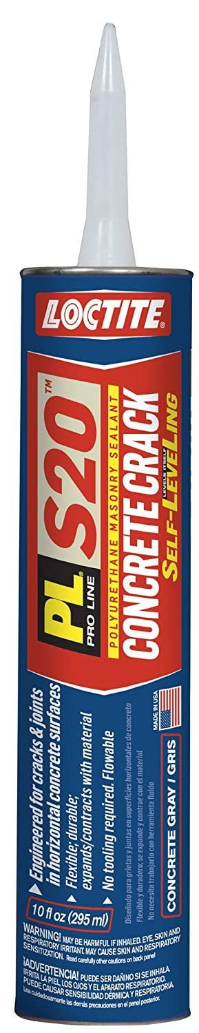Henkel 1618150, Polyurethane, Gray Self Leveling Concrete Crack Industrial Sealant, 10 oz
