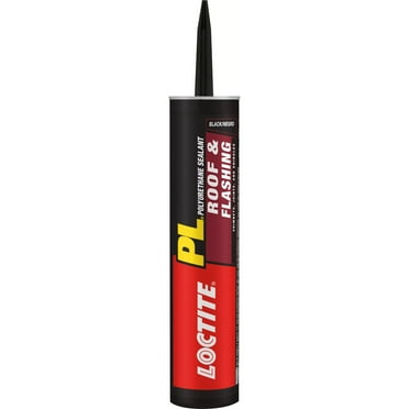 Loctite Pl Polyurethane Sealant Roof and Flashing, Pack of 1, Black 10 fl oz Cartridge