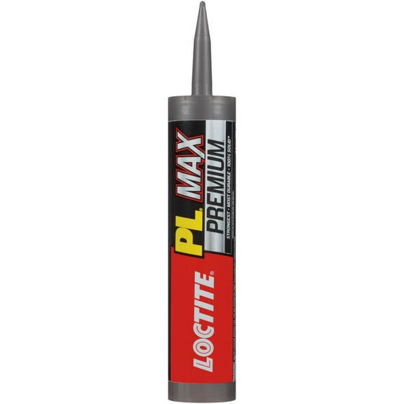 Loctite Pl Premium Construction Adhesive Max, Pack of 1, Gray 9 fl oz Cartridge