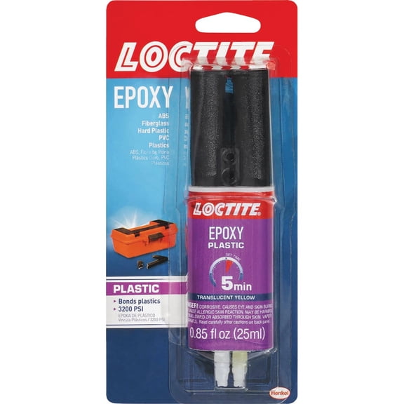 Loctite Plastic Bonder, 0.85 fl oz, Syringe 1 Pack