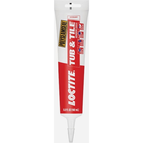 Loctite Polyseamseal White Tub and Tile Sealant, 5.5-Fluid Ounce Squeeze Tube (2241860)