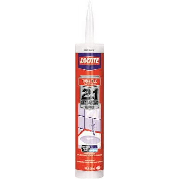 Loctite Polyseamseal for Bathtubs and Tiles, White, 10 Oz.