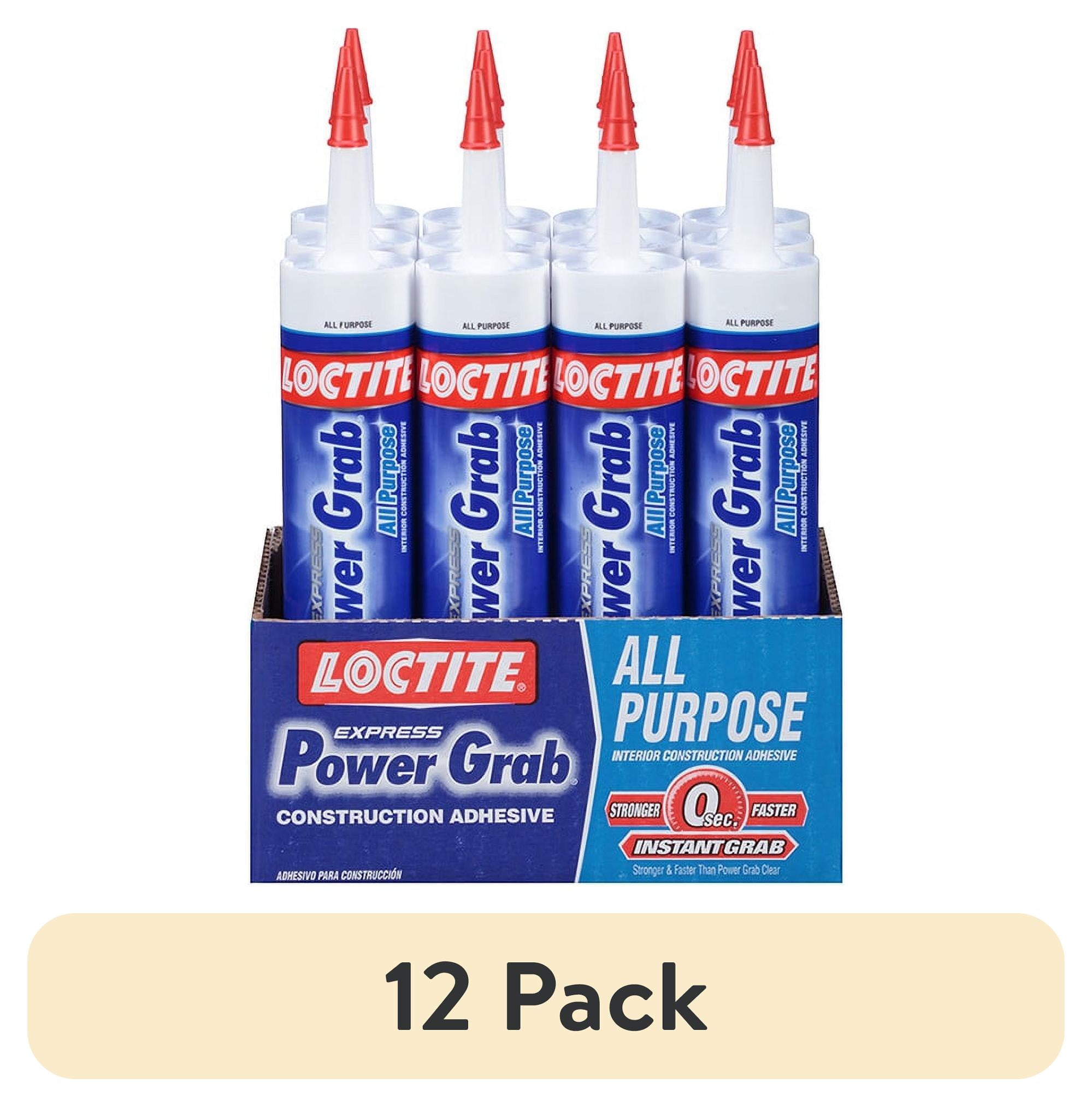 (12 pack) Loctite Power Grab Construction Adhesive All Purpose, Pack of