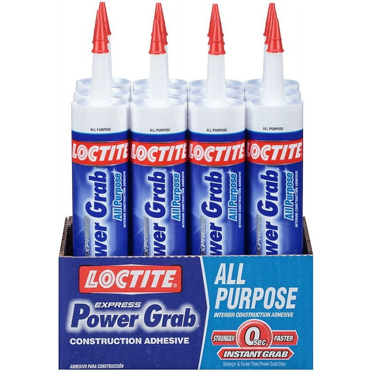 Loctite Power Grab Heavy Duty Instant Grab 9 oz. Latex Construction  Adhesive White Cartridge (each) 2032666 - The Home Depot