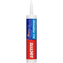 Loctite Power Grab Construction Adhesive All Purpose, Pack of 1, White 9 fl oz Cartridge