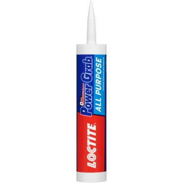 Loctite Power Grab Construction Adhesive All Purpose, Pack of 1, White 9 fl oz Cartridge