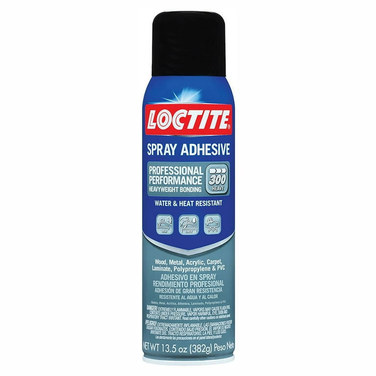 (2 pack) Loctite Professional Performance Spray Adhesive, Pack of 1, Clear  13.5 oz Can
