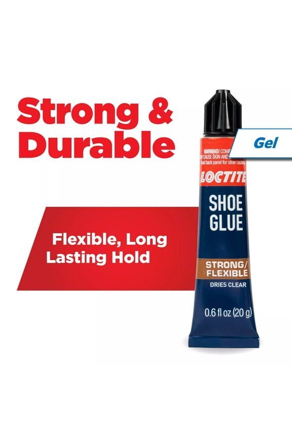 Shoe Glue, Pack of 1, Clear 0.6 fl oz Tube