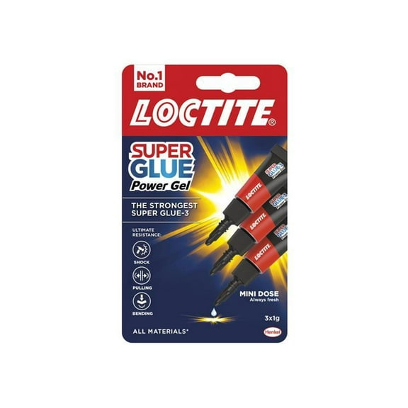 Loctite - Super Glue-3 Power Gel, Tube 3 x 1g