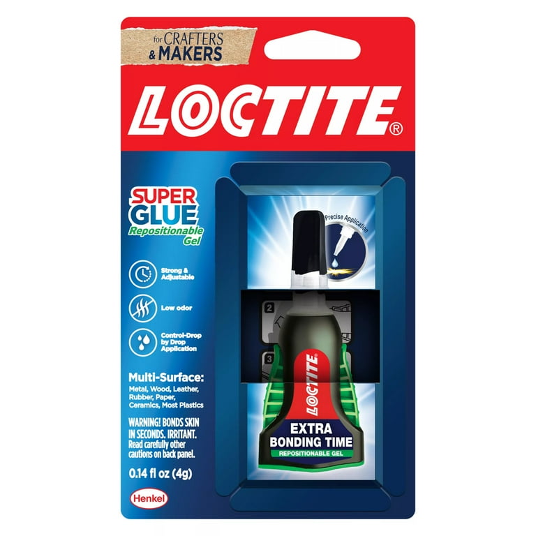 Extra Time Control Super Glue, 0.14 oz, Dries Clear Extra Time Control Super Glue, 0.14 oz, Dries Clear