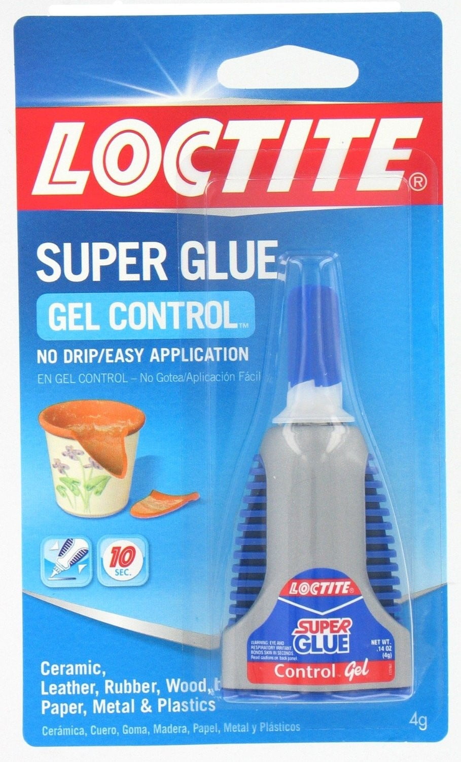  Loctite Super Glue Ultra Gel Control, Clear Superglue,  Cyanoacrylate Adhesive Instant Glue, Quick Dry - 0.14 fl oz Bottle, Pack of  1