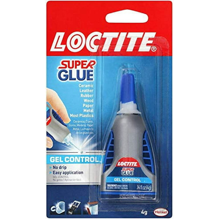 Loctite Super Glue Gel Control, Clear Superglue For Plastic, Wood, Metal,  Crafts, & Repair, Cyanoacrylate Adhesive Instant Glue, Quick Dry - 0.14 fl  oz Bottle, Pack Of 6 (Pack of 6) Gel 