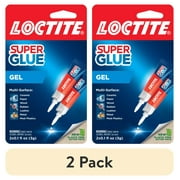 (2 pack) Loctite Super Glue Gel Tube, 1 Pack of 2 Tubes, Clear 3 g Tubes