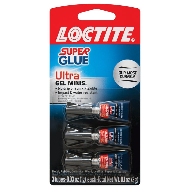 Loctite Super Glue Gel Tube, 3 pack, 0.03 oz