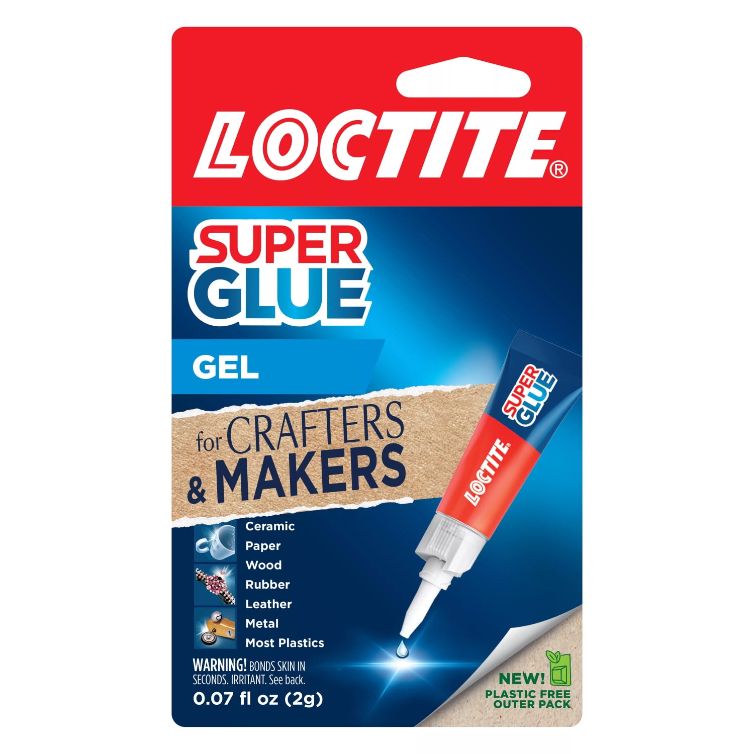 Loctite Glass Glue, 0.07 oz, 6, Tube