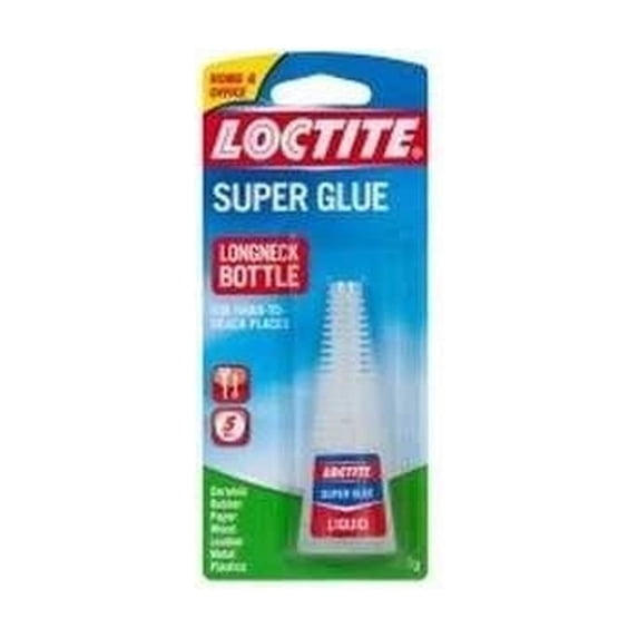 Loctite Super Glue Liquid Longneck Bottle, 0.18 Oz Bottle (Pack of 32)