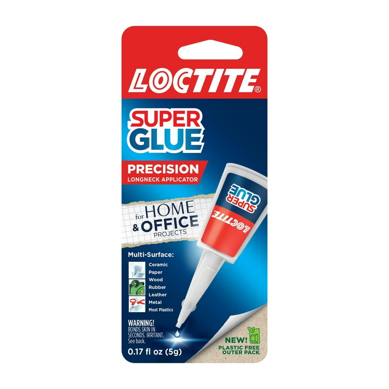 Longneck Bottle Super Glue, 0.18 oz, Dries Clear Longneck Bottle Super Glue, 0.18 oz, Dries Clear