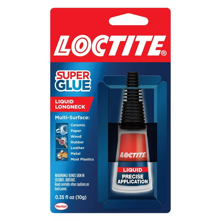 Longneck Bottle Super Glue, 0.18 oz, Dries Clear Longneck Bottle Super Glue, 0.18 oz, Dries Clear