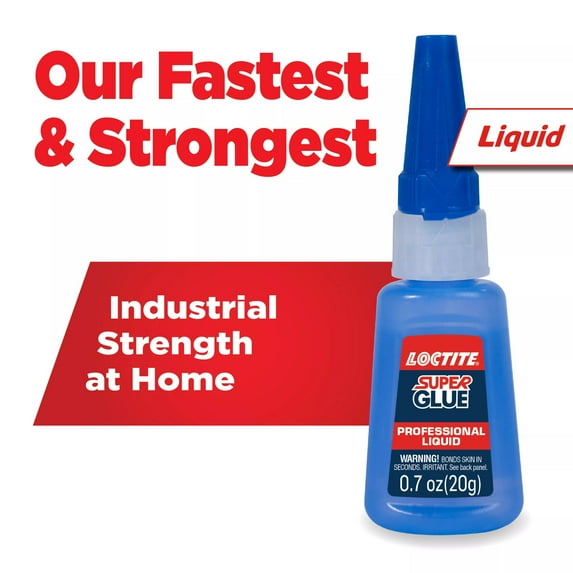 Loctite Super Glue Liquid Professional, Pack of 1, Clear 0.7 oz Bottle