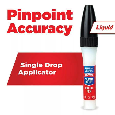Loctite Super Glue Pen, Pack of 1, Clear 0.1 oz Pen