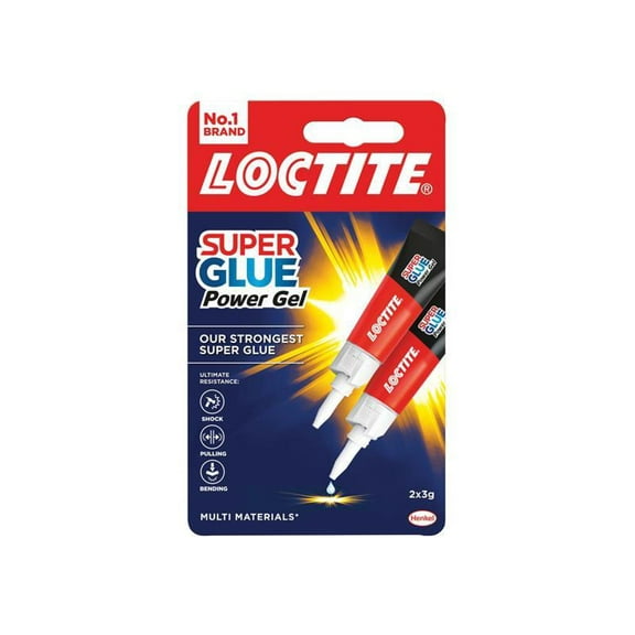 Loctite - Super Glue Power Gel, Tube 2 x 3g