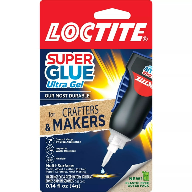 Loctite Super Glue Ultra Gel Control, Pack of 1, Clear 0.14 fl oz