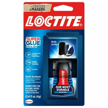 Loctite Super Glue Ultra Gel Control, Pack of 1, Clear 0.14 fl oz Bottle