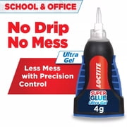 Loctite Super Glue Ultra Gel Control, Pack of 1, Clear 0.14 fl oz Bottle