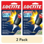 (2 pack) Loctite Super Glue Ultra Gel Control, Pack of 1, Clear 4 g Bottle