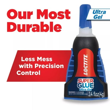 Loctite Super Glue Ultra Gel Control, Pack of 1, Clear 4 g Bottle