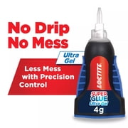 Loctite Super Glue Ultra Gel Control, Pack of 1, Clear 0.14 fl oz Bottle